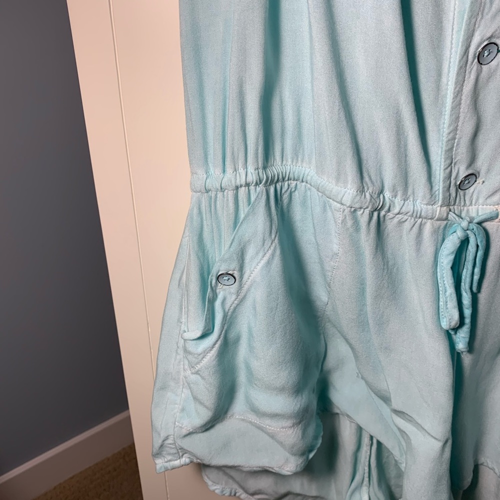 Aritzia TNA | Bright Aqua Light Romper | Size Small - Picture 8 of 10